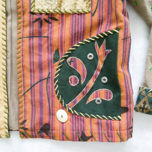 Stonebridge Patchwork Jacket Womens Size L - Picture 6 of 9